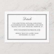 Einfache Details zur Hochzeit in weißem Stil