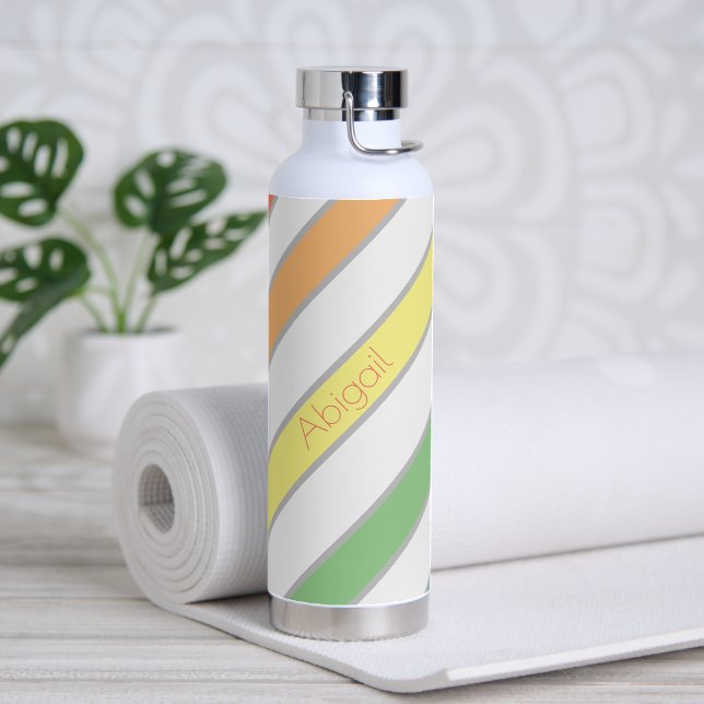 Einfache Diagonalstreifen Trinkflasche (Yoga)