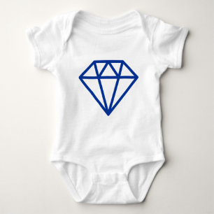 Einfache Diamant Baby Strampler