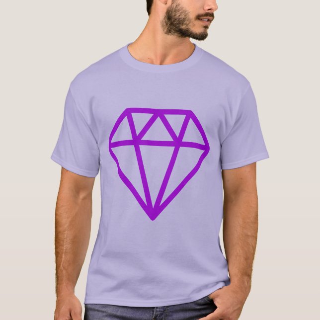 Einfache Diamant T-Shirt (Vorderseite)