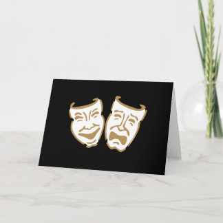 Einfache Drama-Masken Karte