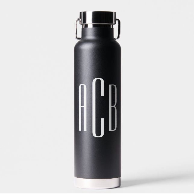 Einfache Dreibuchstabenmonografie Trinkflasche (Vorne)