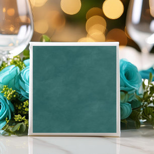 Einfache dunkle, Aquamarine Farbe bearbeitbare Was Serviette