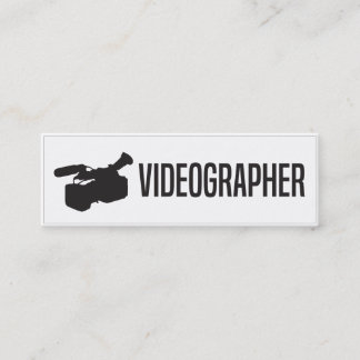 Einfache dünne Videographer Visitenkarte