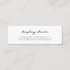 Einfache Duschkarteneinlage Mini Visitenkarte