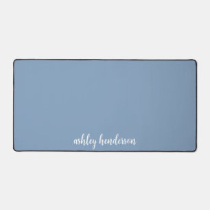 Einfache einfache einfache Pastel Blue Monogram fü Schreibtischunterlage