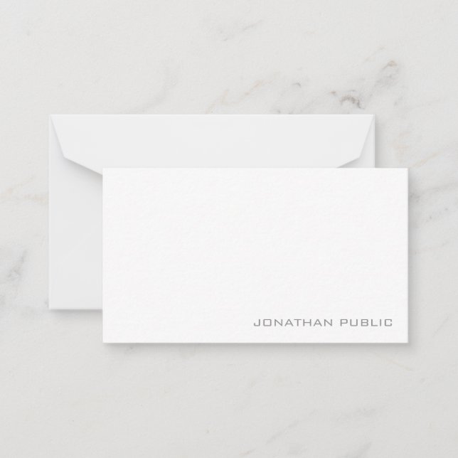 Einfache Einfache Minimalistische Vorlage (Vorderseite)