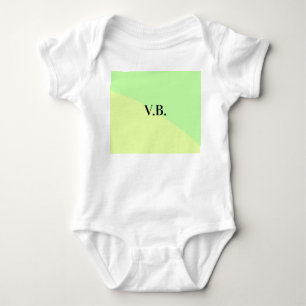 Einfache einfarbige Hinzufügen Name Text Monogramm Baby Strampler