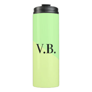 Einfache einfarbige Hinzufügen Name Text Monogramm Thermosbecher