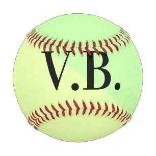 Einfache einfarbige Hinzufügen von Namens-Text Mon Baseball
