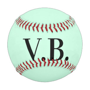 Einfache einfarbige Hinzufügen von Namens-Text-Mon Baseball