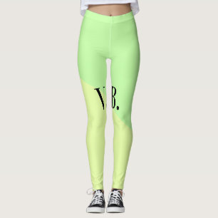 Einfache einfarbige Hinzufügen von Namens-Text-Mon Leggings