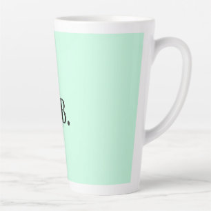 Einfache einfarbige Hinzufügen von Namens-Text-Mon Milchtasse