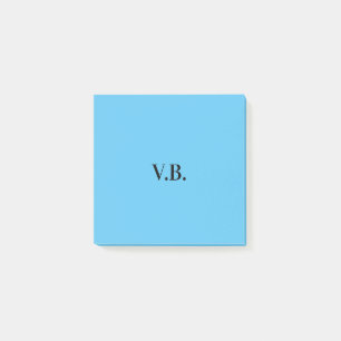 Einfache einfarbige Hinzufügen von Namens-Text-Mon Post-it Klebezettel