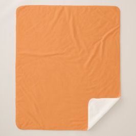 Einfache einfarbige Orangefarbene Monokolade Sherpadecke