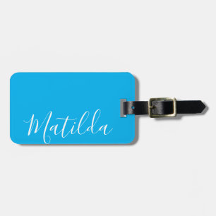 Einfache einfarbige personalisierte Name Gepäckanhänger