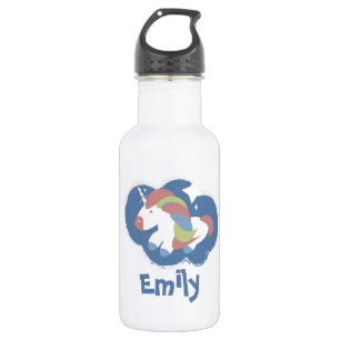 Einfache Einhorn-Regenbogen Farbenfrohe Kinder Edelstahlflasche