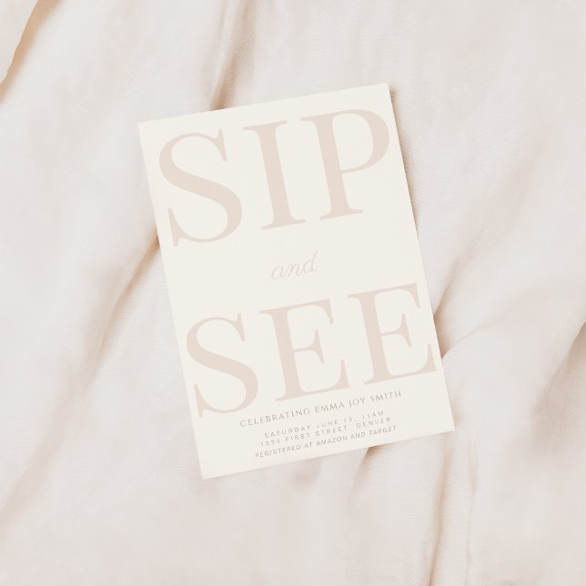 Einfache Einladung der Babydusche (Von Creator hochgeladen)