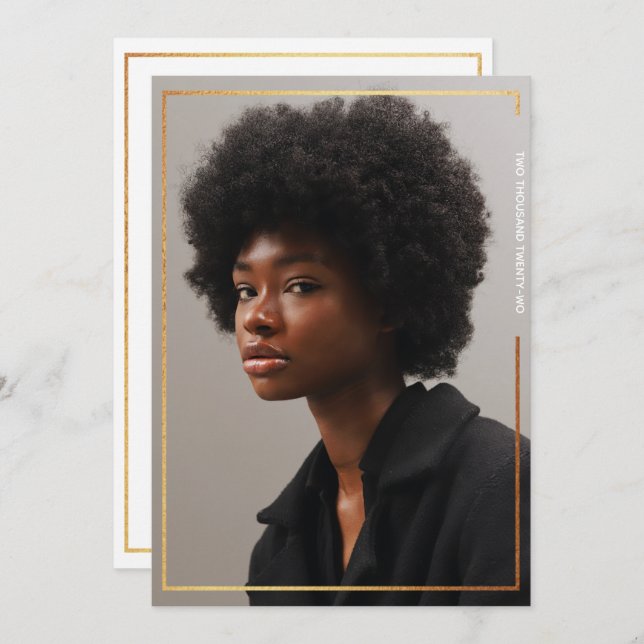 Einfache Einladung des modernen Abschlusses an der (Vorne/Hinten)