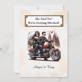 Einfache Einladung für Biker