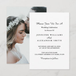 Einfache Einladung zu Minimalistischen Fotos