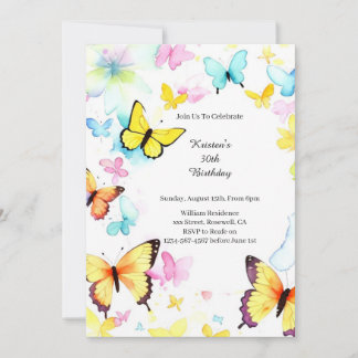 Einfache Einladung zum Geburtstag