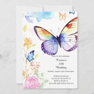 Einfache Einladung zum Geburtstag