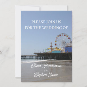 Einfache Einladung zum Riesenrad am Santa Monica P