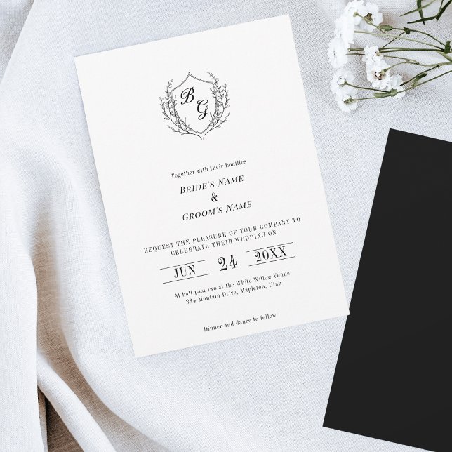 Einfache Einladung zum Vintagen Wappen (Von Creator hochgeladen)