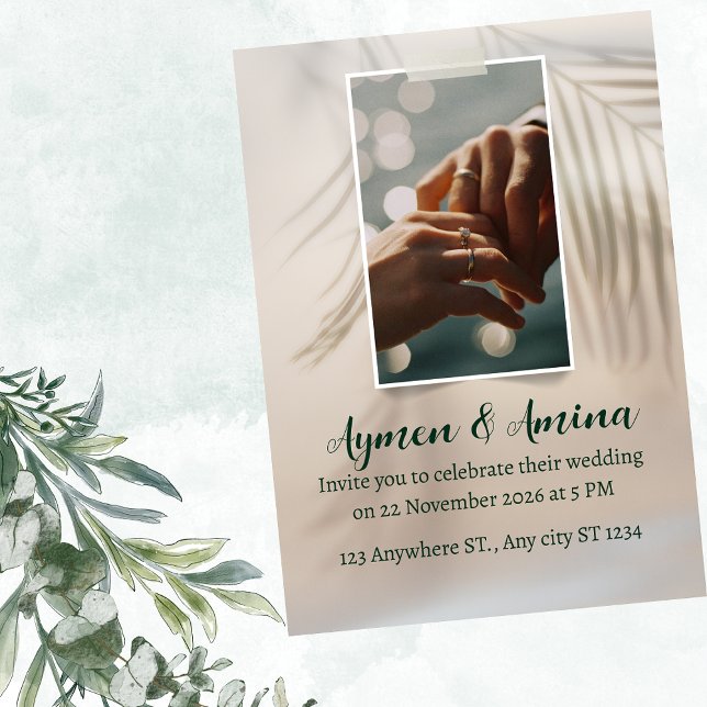 Einfache Einladung zur Ehe (Von Creator hochgeladen)