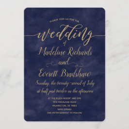 Einfache Einladung zur Hochzeit von Schiffen mit W