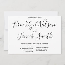 Einfache Einladungen zu Skripthochzeiten