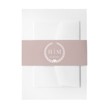 Einfache Eleganbrücke und Groom Monogram