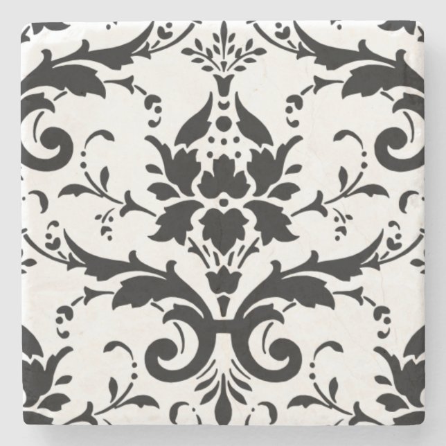 Einfache Elegance Marble Stone Untersetzer (Vorderseite)