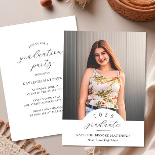 Einfache Elegant Arched Year Graduation Party Einladung