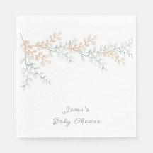 Einfache Elegant Eucalyptus Baby-Dusche