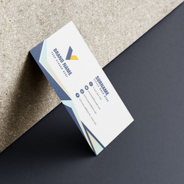 Einfache Elegant Geometric Visitenkarte (Von Creator hochgeladen)