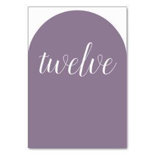 Einfache Elegant Lavender Rounded Tischnummer
