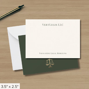 Einfache Elegant Legal Mitteilungskarte