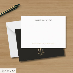 Einfache Elegant Legal Mitteilungskarte