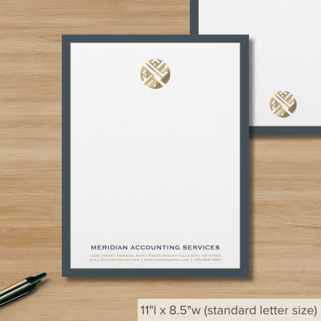 Einfache Elegant Luxus Letterhead Briefbogen (Von Creator hochgeladen)