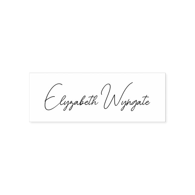 Einfache Elegant-Minimalistisch-23-Script-Bezeichn Permastempel (Design)