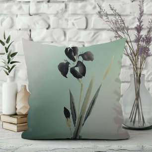 Einfache Elegant Moderne Ukiyo-e japanische Iris Kissen