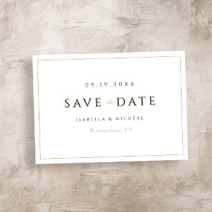 Einfache Elegant Moderner Luxus Save the Date