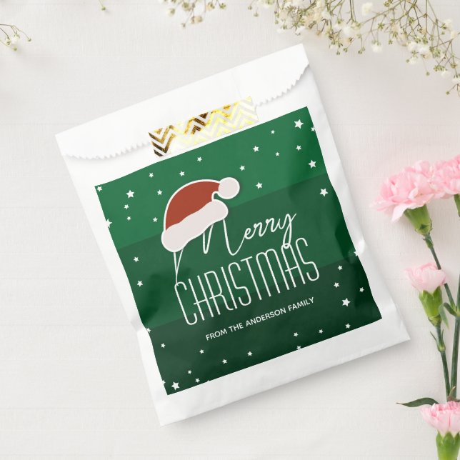 Einfache Elegant Papercut Weihnachtsmannmütze Froh Geschenktütchen (Versiegelt)