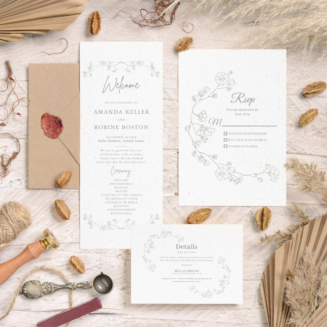 Einfache Elegant RSVP Karte (Von Creator hochgeladen)