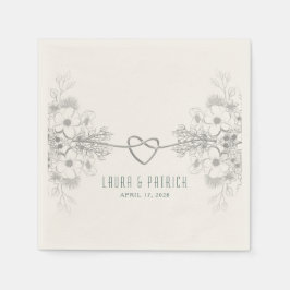 Einfache Elegant Wedding Napkins Serviette