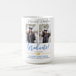 Einfache Elegante Abschluss Gold Cap Danke Script Kaffeetasse