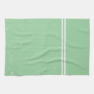 Einfache, elegante Bambuswald Minze grüne Streife Geschirrtuch