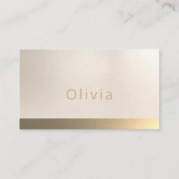 Einfache Elegante Beige Imitate Gold Beruflich